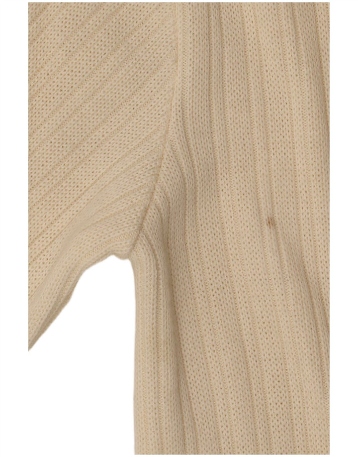 CAGI Womens Oversized Double Breasted Cardigan Sweater IT 34 2XS Off White