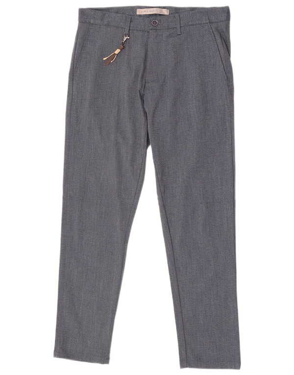 Zara Mens Slim Chino Trousers EU 38 Small W30 L28 Grey