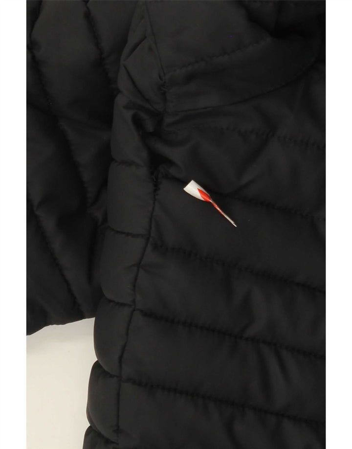 Superdry Mens Hooded Padded Jacket UK 40 Large Navy Blue Polyester