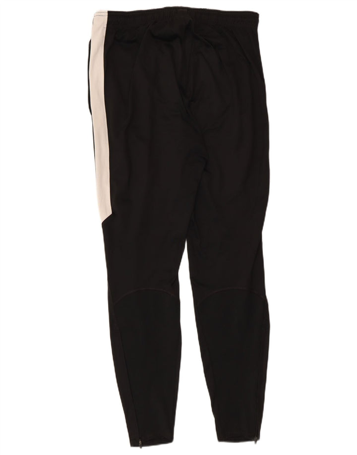NIKE Mens Tracksuit Trousers Medium Black Colourblock Polyester