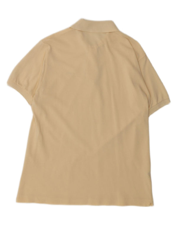 Lacoste Mens Regular Fit Polo Shirt Size 4 Medium Yellow Cotton Classic