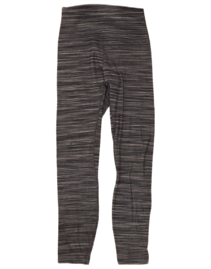 LULULEMON Womens Leggings US 4 Small Grey Striped Nylon