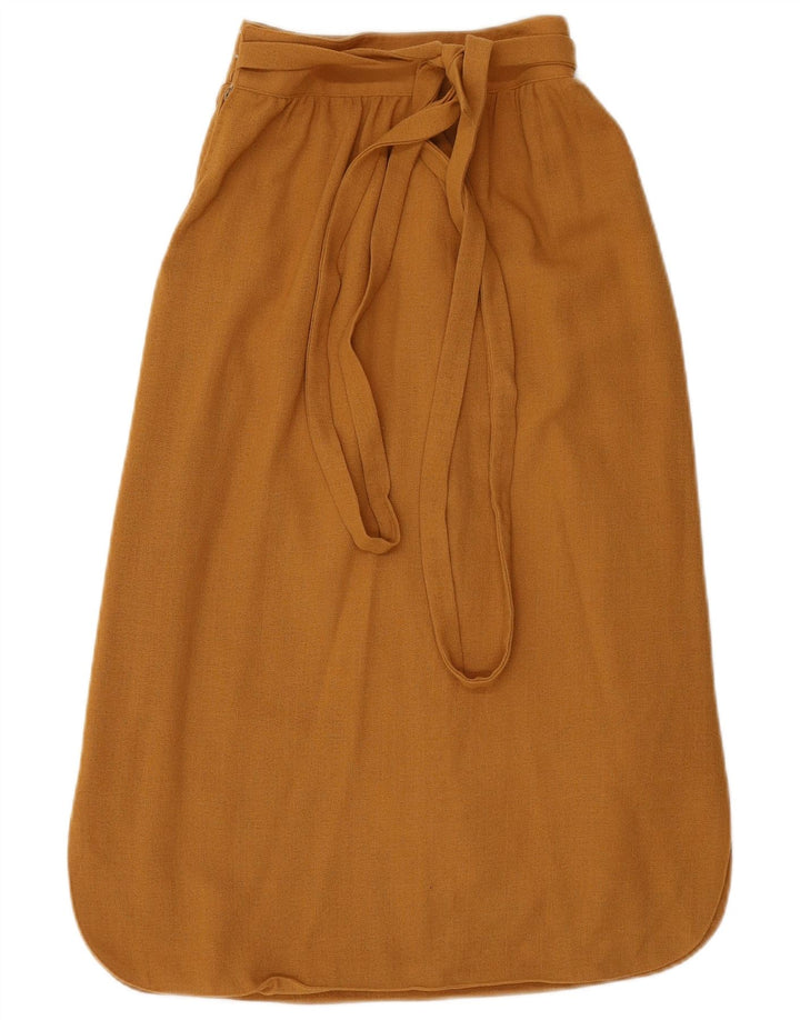 LAMBERS Womens Midi Skirt IT 42 Medium W28  Brown