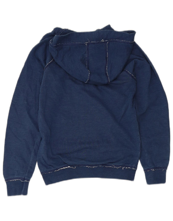 Armani Junior Boys Zip Hoodie Sweater 9-10 Years Navy Blue Cotton