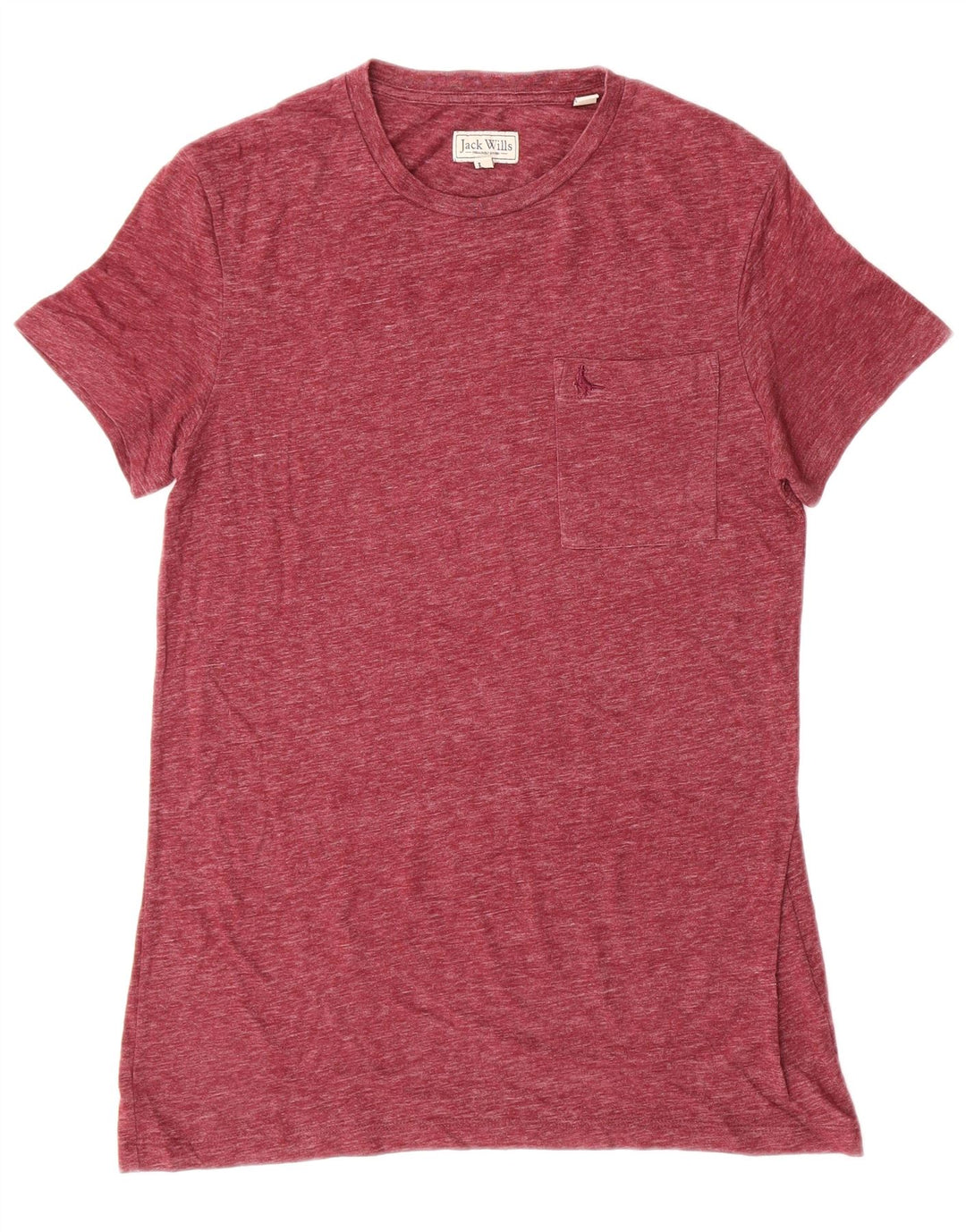 JACK WILLS Mens T-Shirt XS Burgundy Cotton