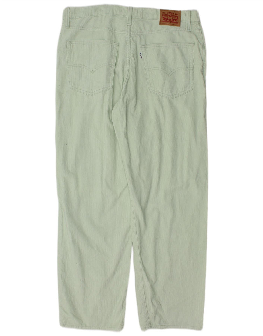 LEVI'S Mens Baggy Loose Fit Corduroy Trousers W32 L30 Green Cotton