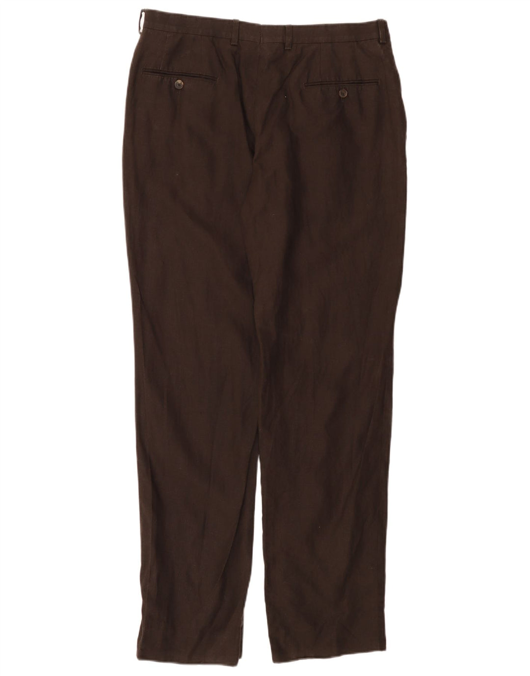 MASSIMO DUTTI Womens Straight Chino Trousers EU 44 Large W34 L30 Brown