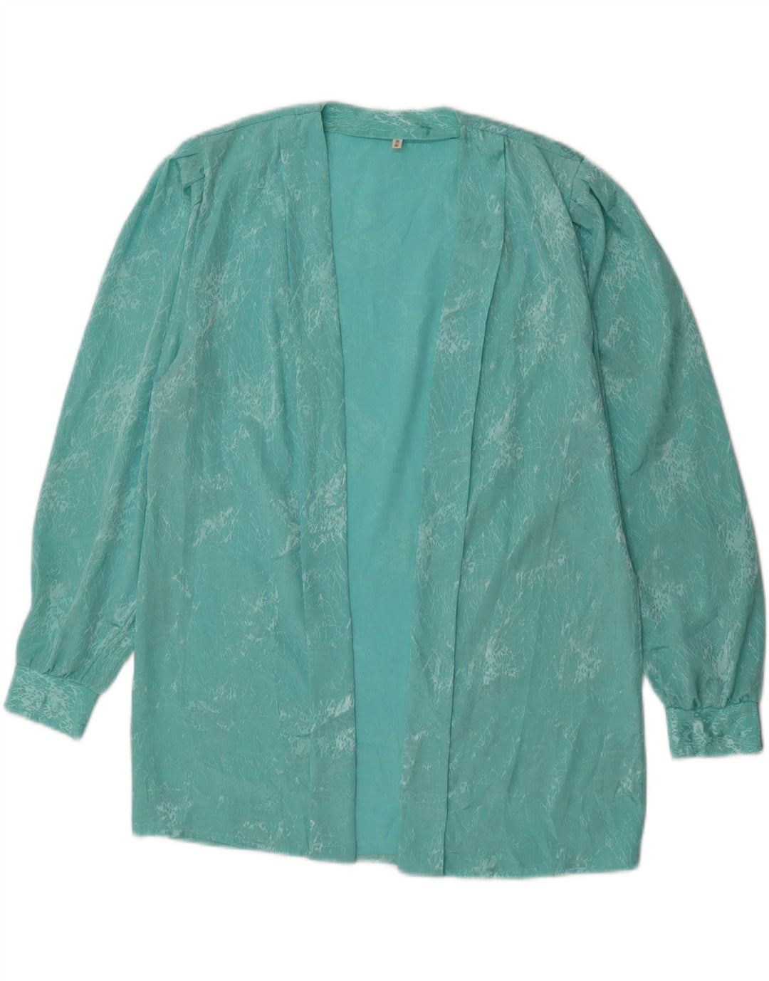 VINTAGE Womens Oversized Cardigan Top EU 36/38 Small Turquoise Vintage Vintage and Second-Hand Vintage from Messina Hembry 