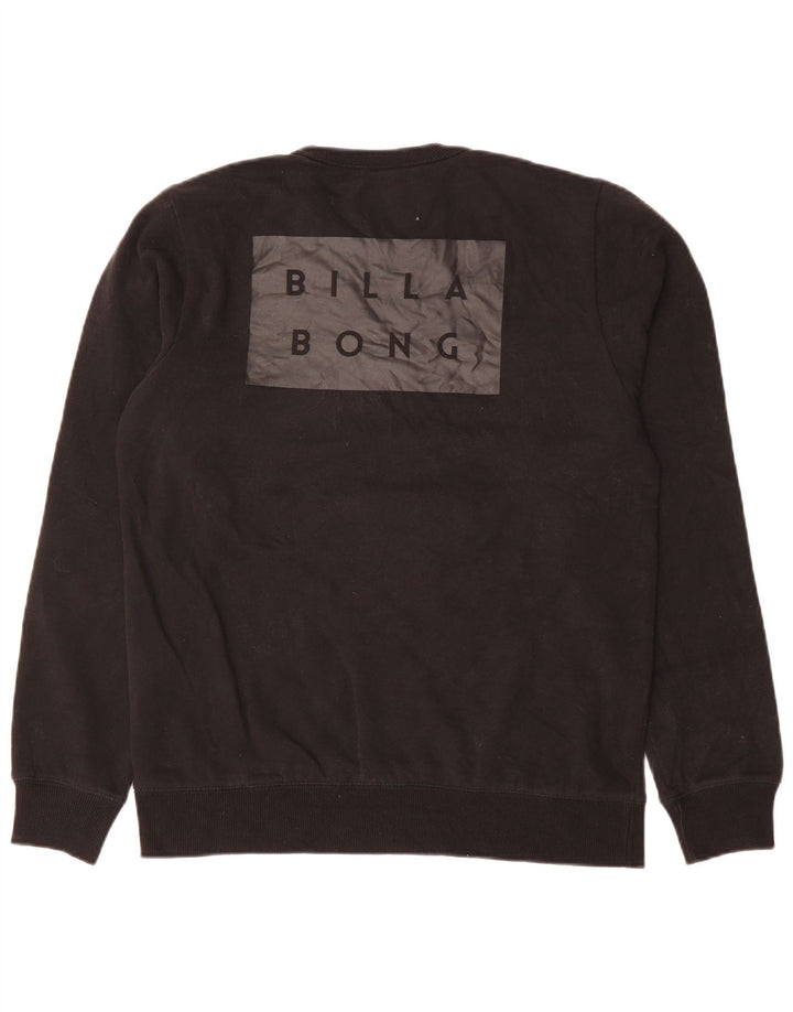 Billabong Mens Core Fit Graphic Sweatshirt Jumper Large Black Cotton