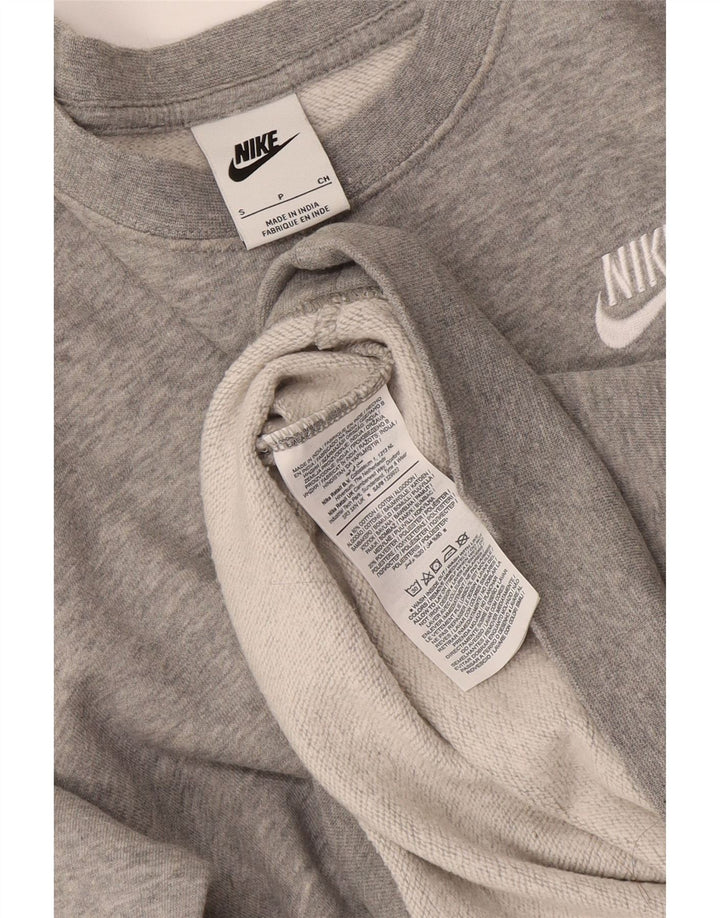 Nike Mens Sweatshirt Jumper Small Grey Cotton