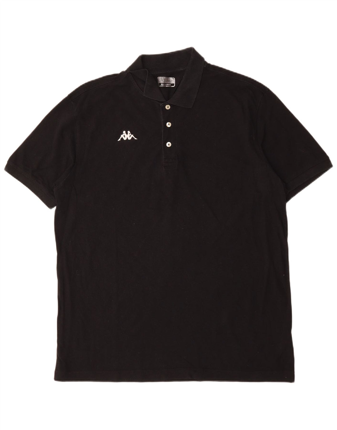 KAPPA Mens Polo Shirt 3XL Black Cotton