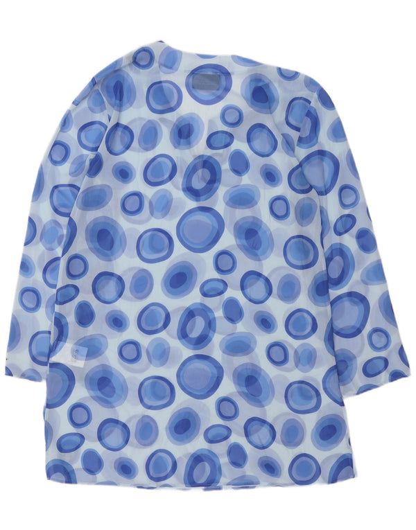 NORTH SAILS Womens Beach Shift Dress UK 14 Medium Blue Geometric Polyester