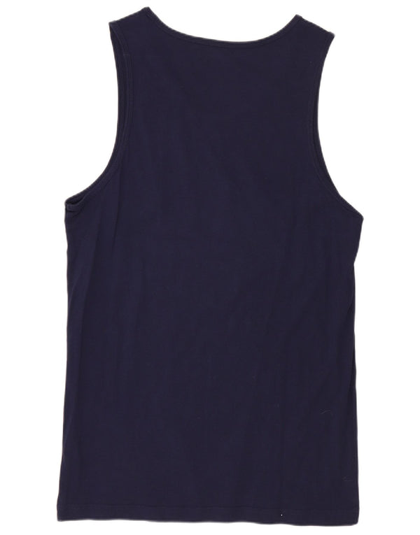 PUMA Mens Graphic Vest Top Small Navy Blue