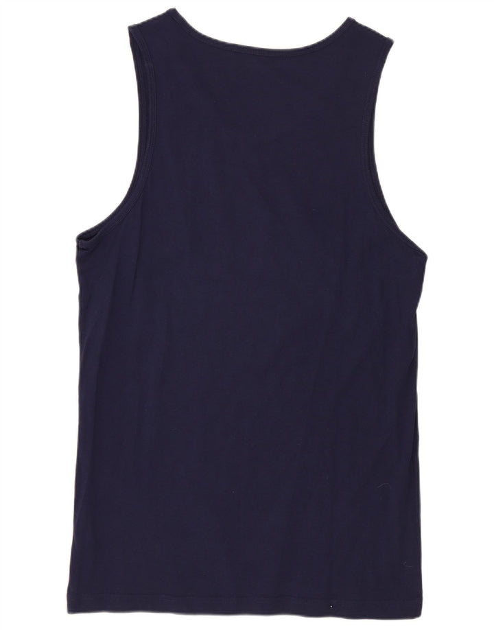 PUMA Mens Graphic Vest Top Small Navy Blue