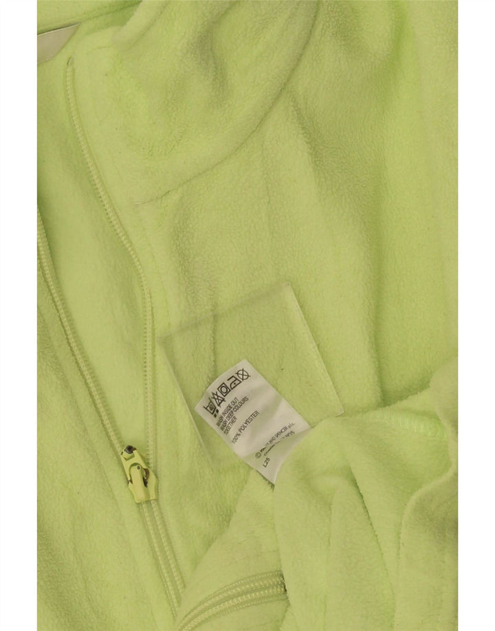Marks & Spencer Womens Fleece Jacket UK 20 2XL Green Polyester