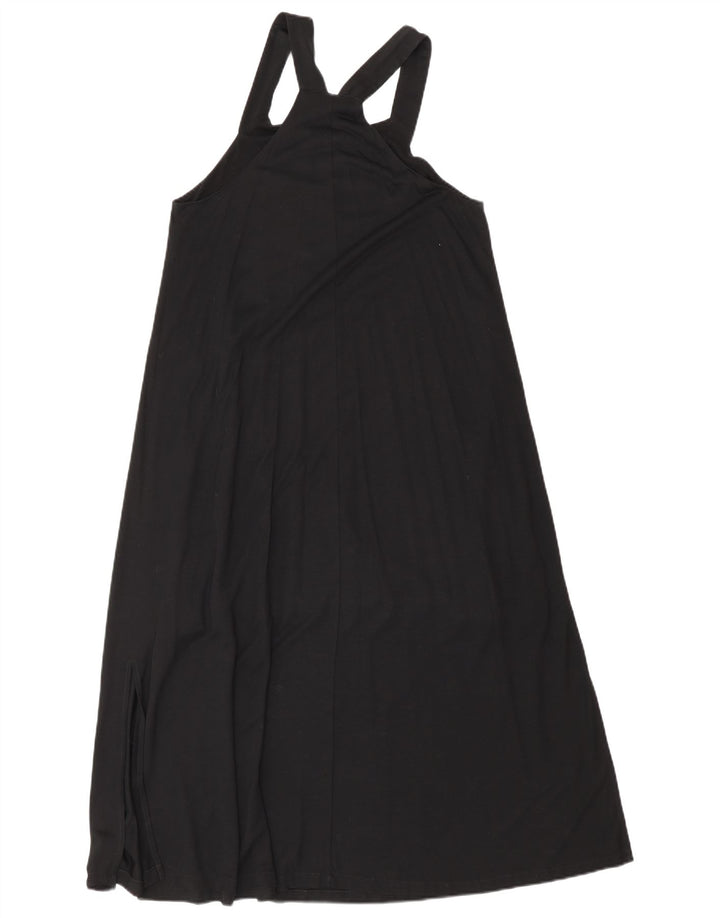 Massimo Dutti Womens Sleeveless Maxi Dress UK 10 Small Black