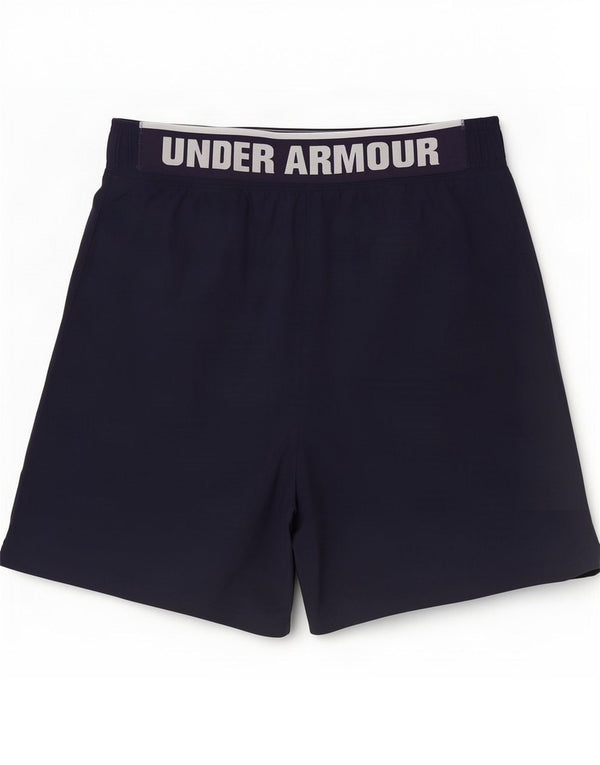 Under Armour Mens Sport Shorts Large Navy Blue Polyester