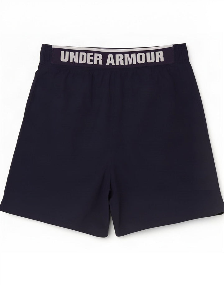 Under Armour Mens Sport Shorts Large Navy Blue Polyester