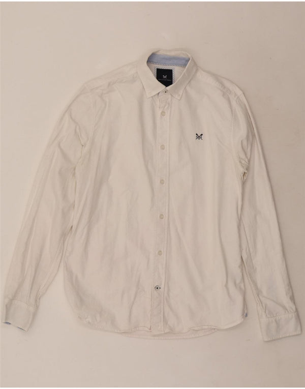 Crew Clothing Mens Slim Fit Shirt Small White Cotton