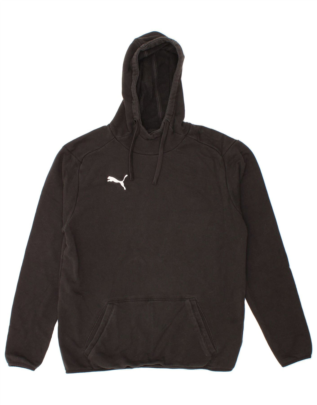 PUMA Mens Hoodie Jumper Medium Black Cotton Vintage Puma and Second-Hand Puma from Messina Hembry 