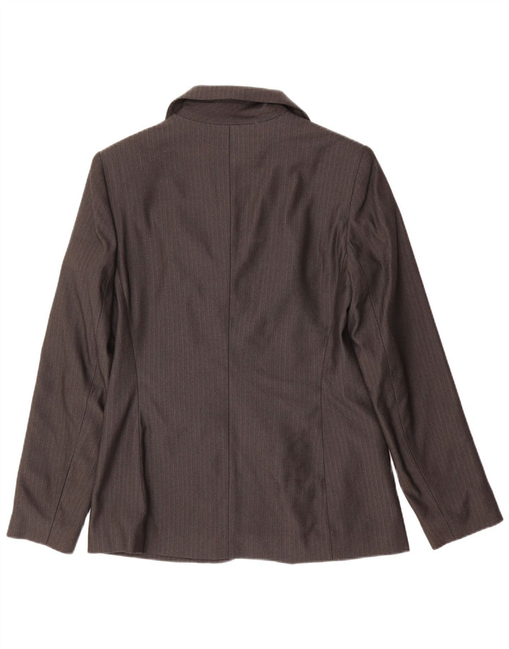 YESSICA Womens 2 Button Blazer Jacket EU 36 Small Grey Herringbone Viscose