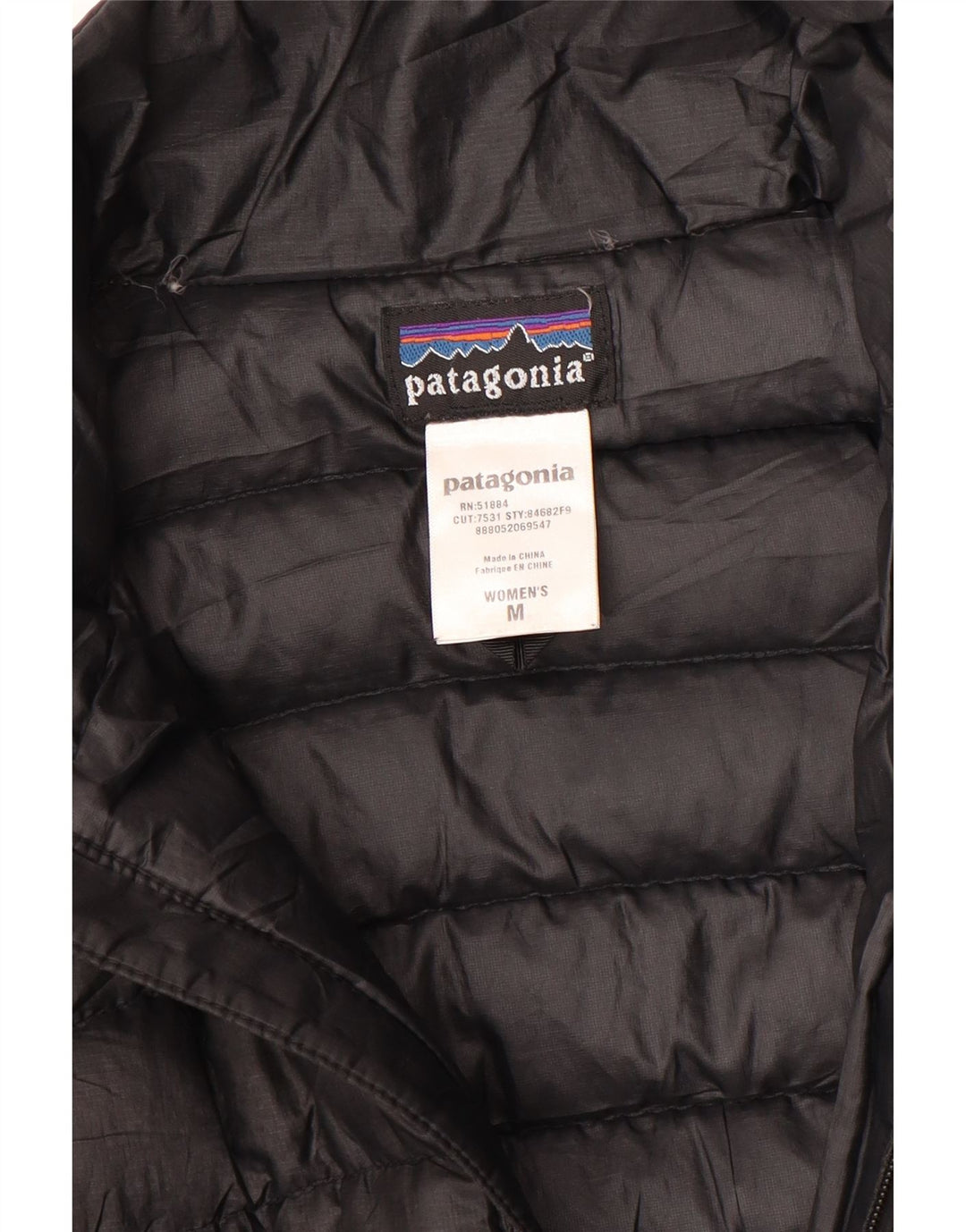 PATAGONIA Womens Padded Jacket UK 14 Medium Black Polyester
