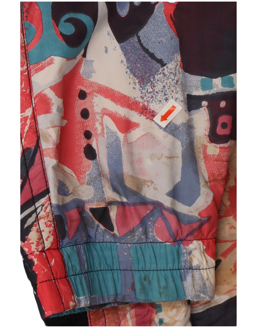 MAIER Mens Oversized Pullover Windbreaker Jacket UK 6 XS Black Floral