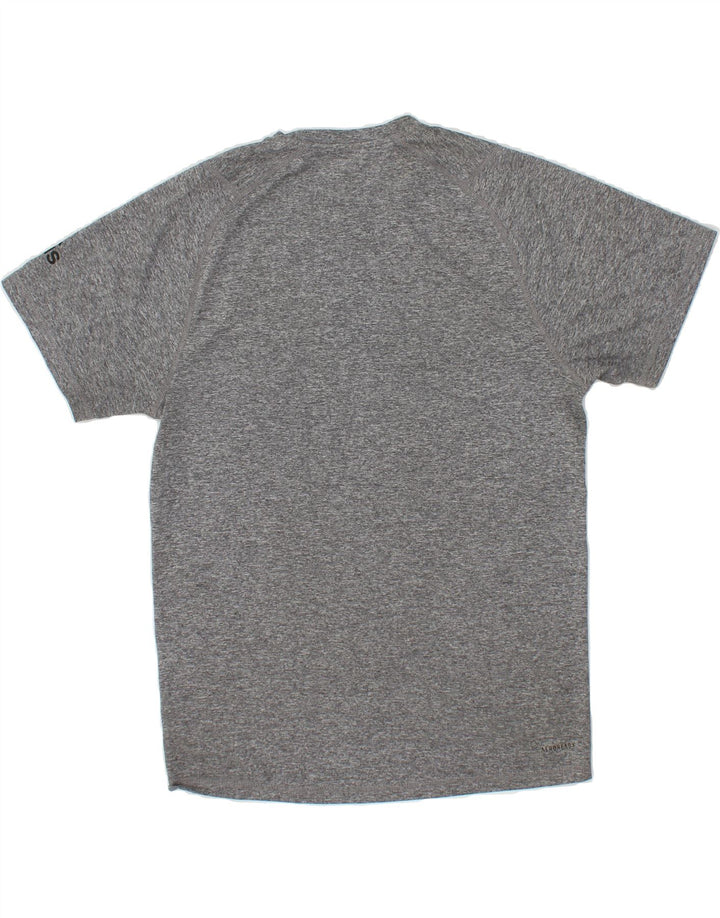 ADIDAS Mens Aeroready T-Shirt Top Small Grey Flecked Polyester Vintage Adidas and Second-Hand Adidas from Messina Hembry 