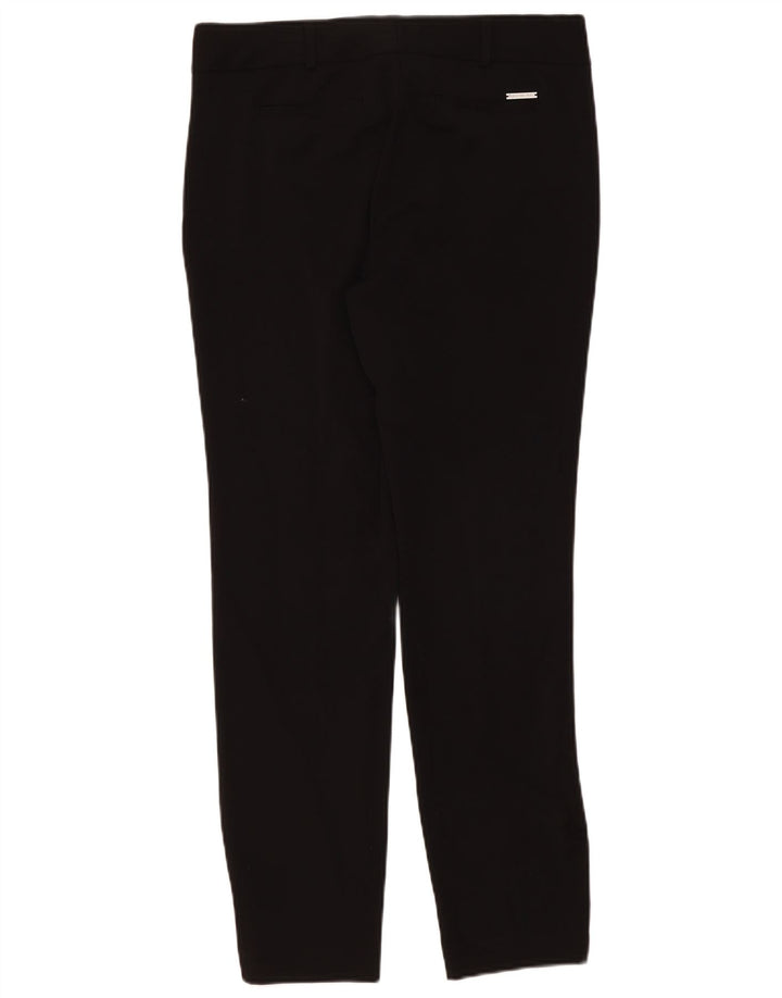 Michael Kors Womens Slim Chino Trousers US 8 Medium W34 L31 Black Polyester