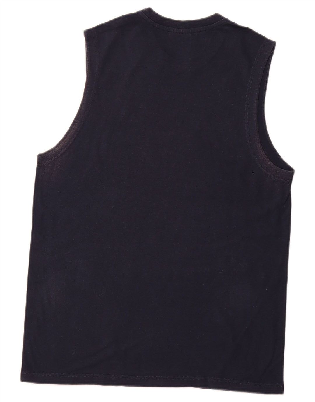 CHAMPION Mens Vest Top Medium Navy Blue Cotton
