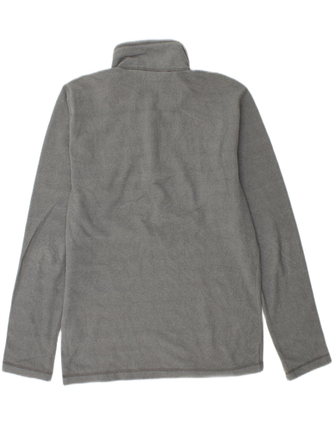 THE NORTH FACE Mens Zip Neck Fleece Jumper Small Grey Polyester