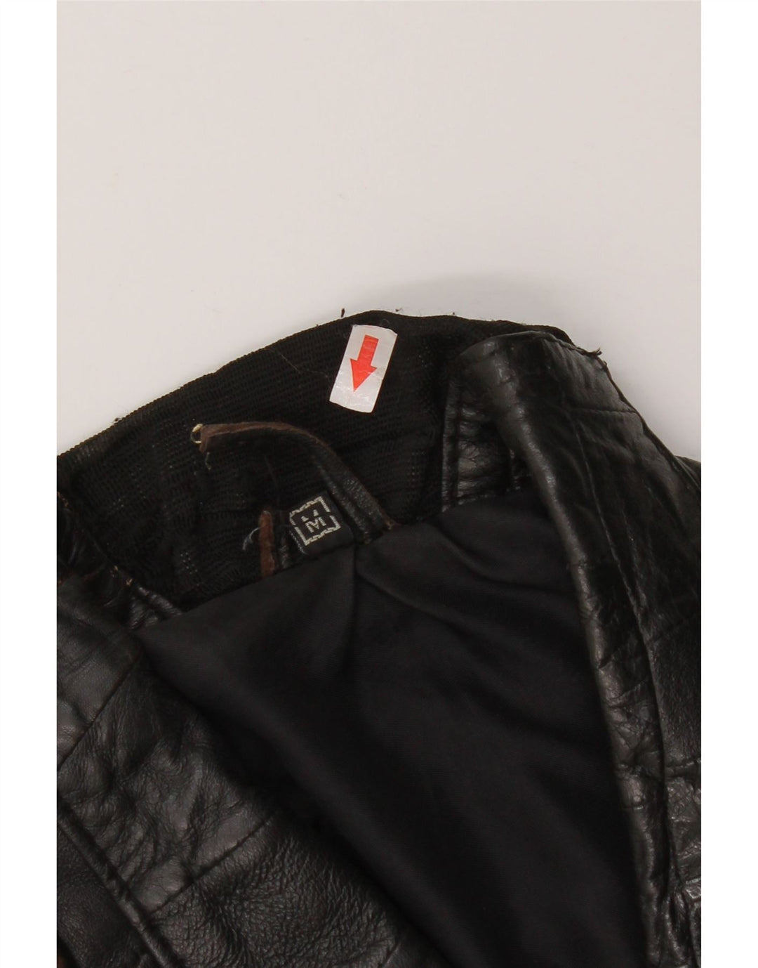 Vintage Womens Bomber Leather Jacket UK 12 Medium Black Leather