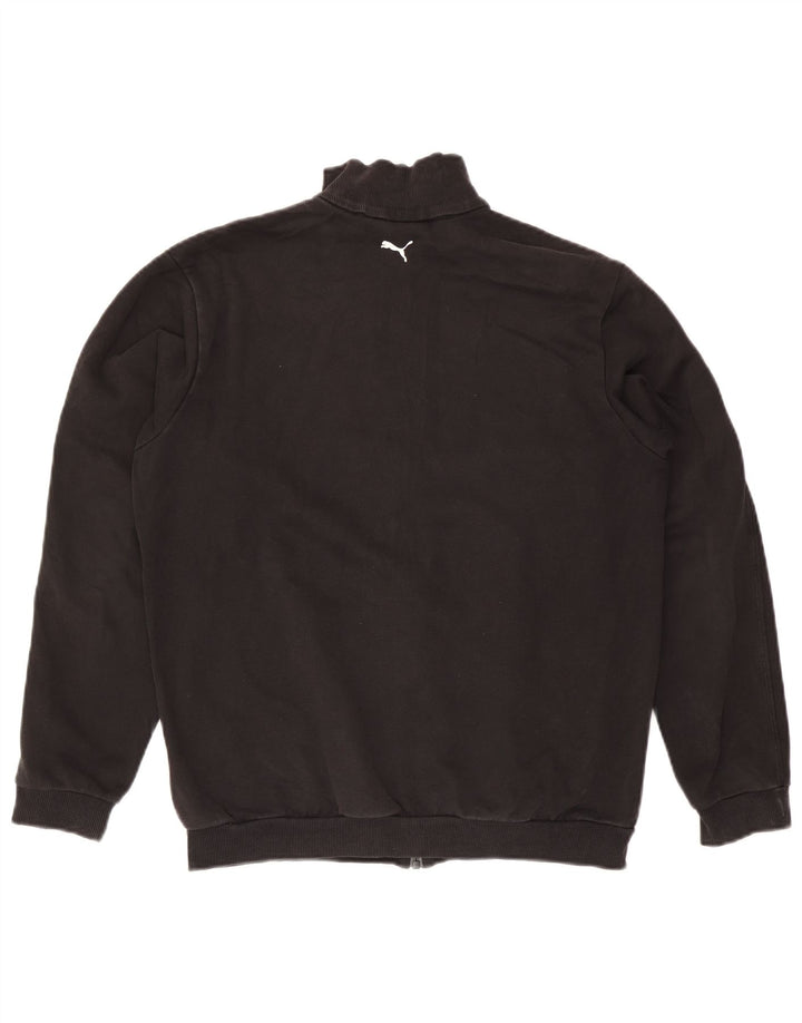 Puma Boys Graphic Tracksuit Top Jacket 15-16 Years Black