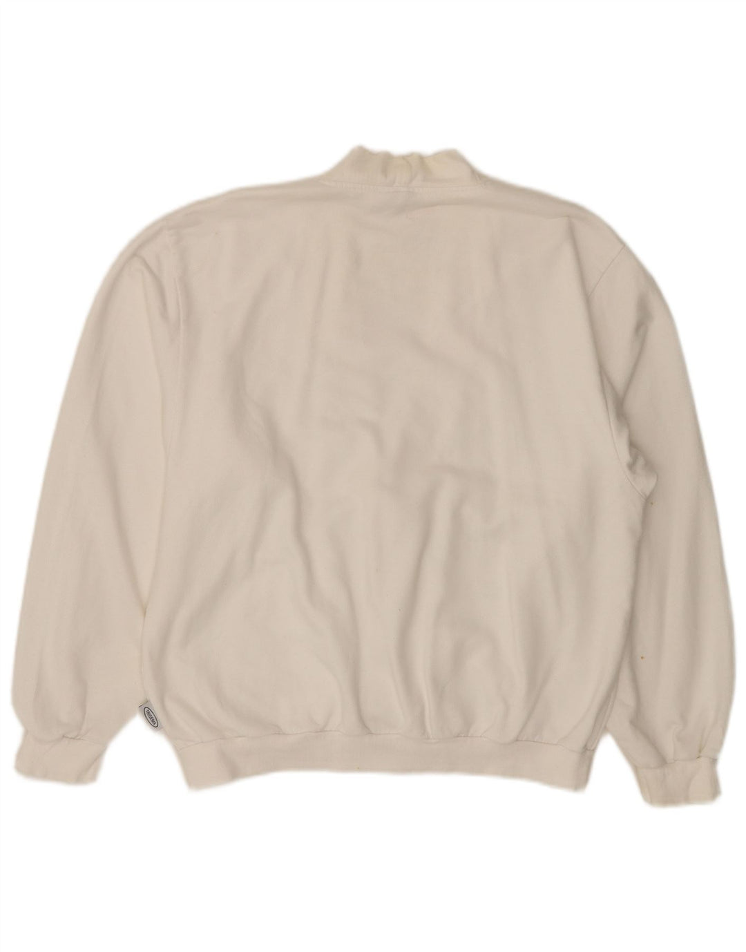 TRIGEMA Mens Cardigan Sweater Small White Cotton