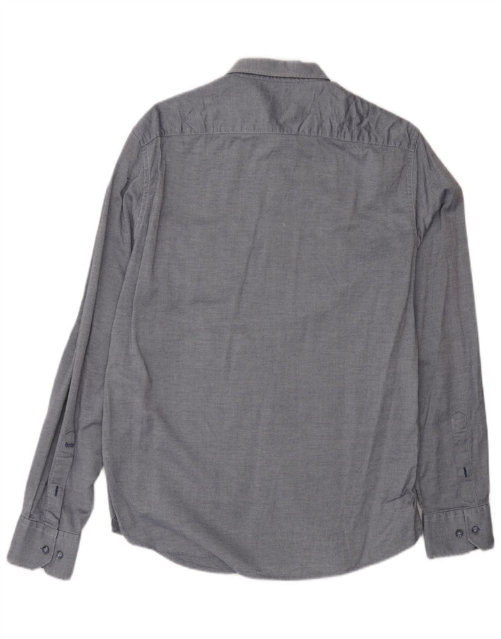 Gas Mens Shirt Large Navy Blue