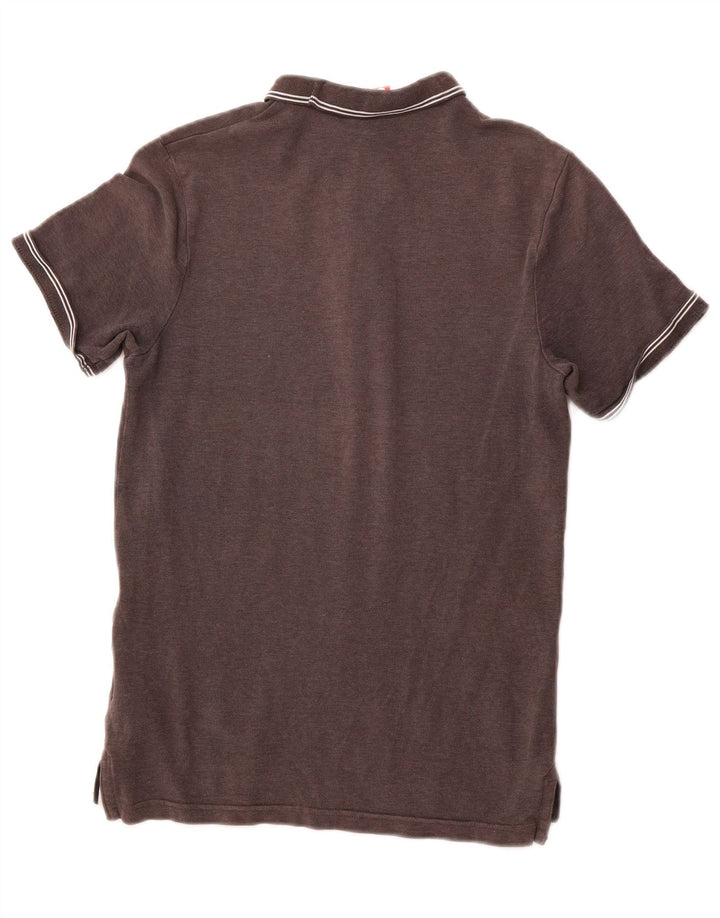 NIKE Mens Polo Shirt Small Grey Cotton