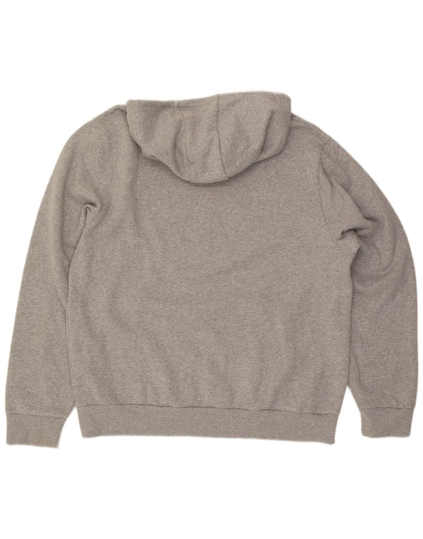 ELLESSE Mens Graphic Hoodie Jumper XL Grey Cotton