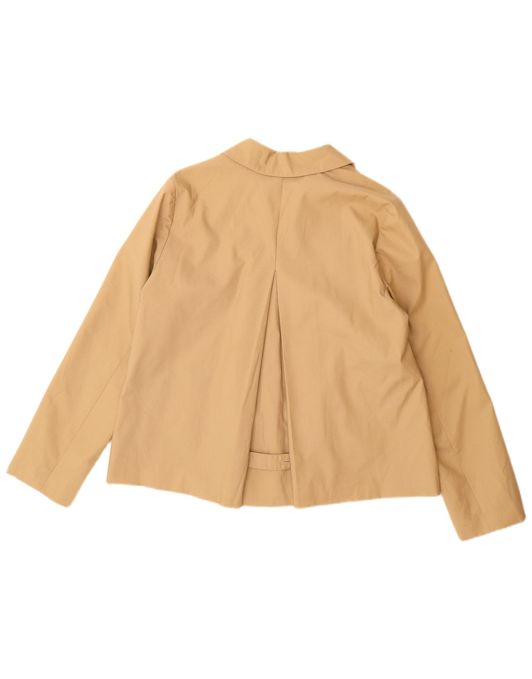 J. Crew Womens Pea Coat US 10 Large Beige Cotton