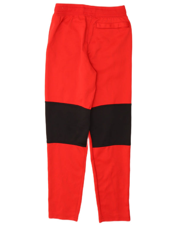 NIKE Boys Tracksuit Trousers 13-14 Years XL  Red Colourblock Polyester