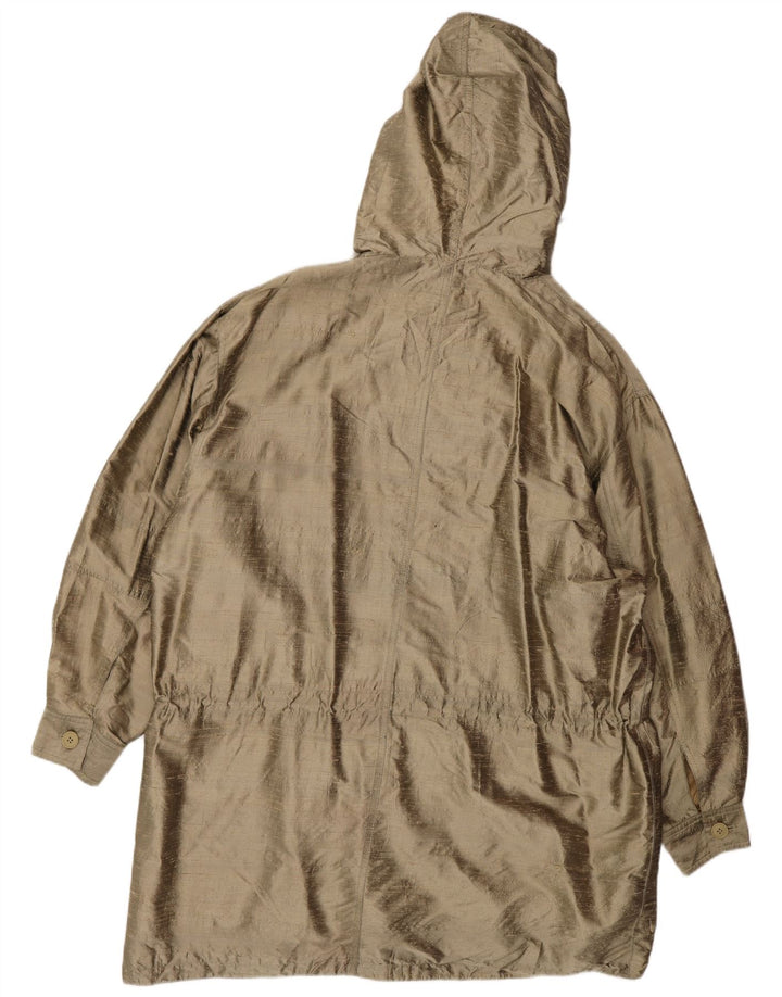 OLIVER BY VALENTINO Womens Oversized Hooded Overcoat IT 44 Medium Beige