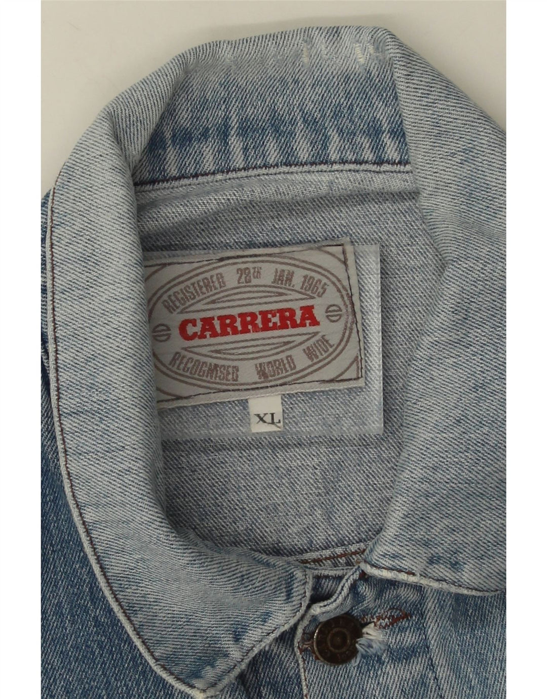 Carrera Womens Denim Jacket UK 42 XL Blue