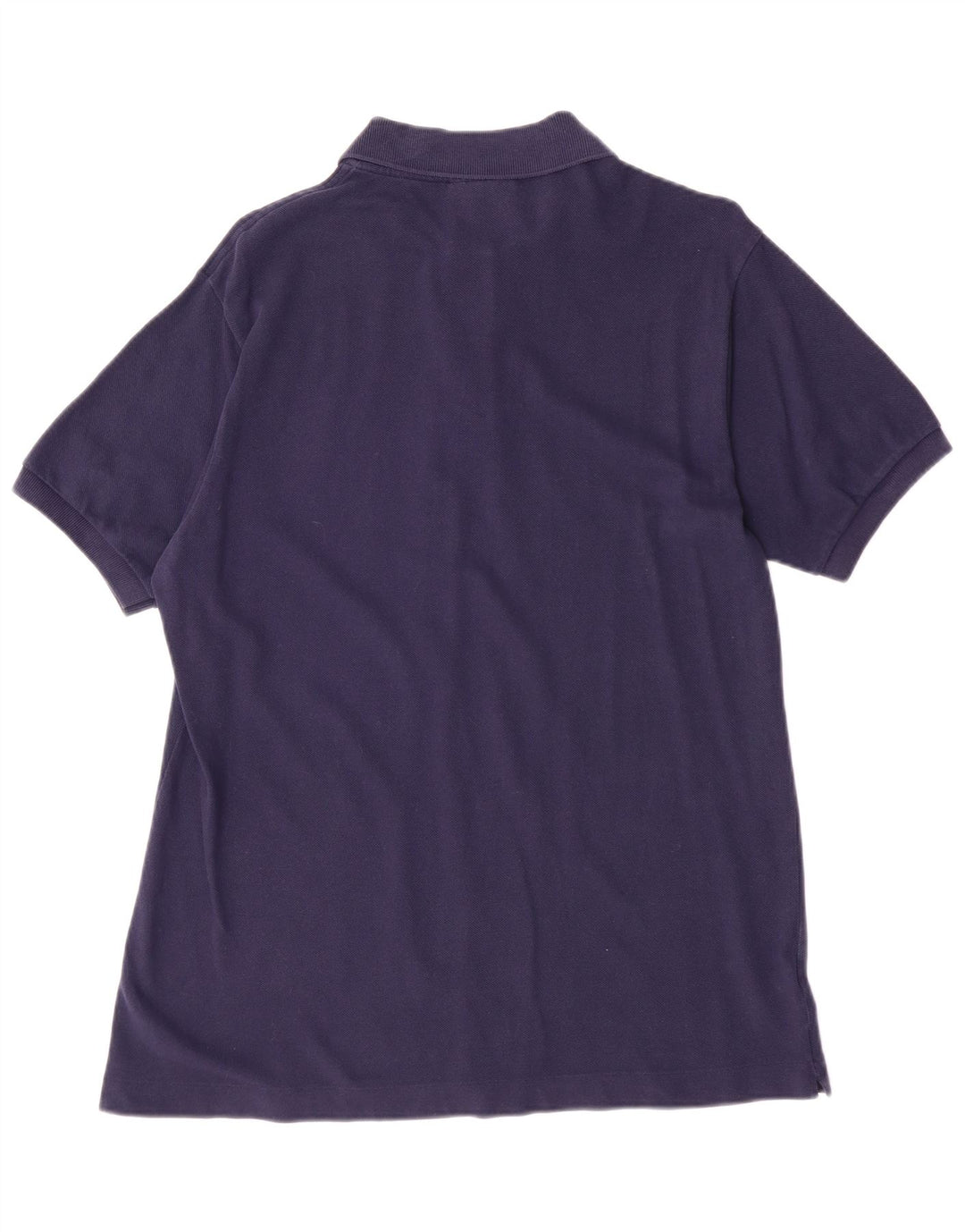 Lacoste Mens Polo Shirt Size 4 Medium Navy Blue Cotton