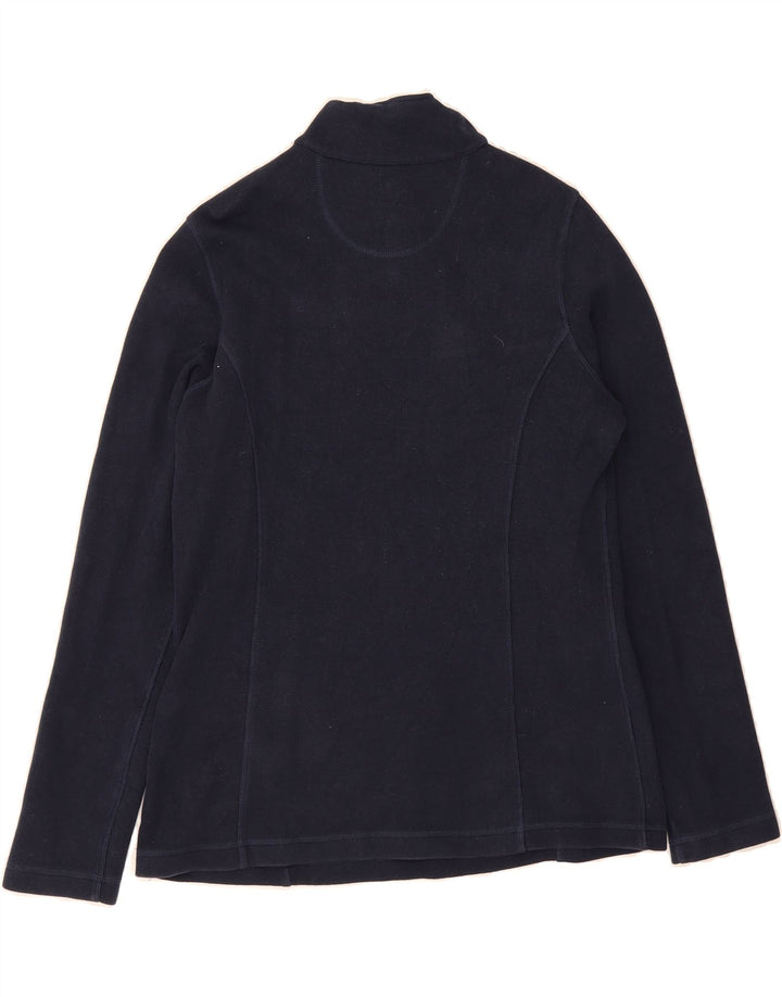 TOMMY BAHAMA Womens Button Neck Jumper Sweater UK 14 Medium Navy Blue Vintage Tommy Bahama and Second-Hand Tommy Bahama from Messina Hembry 