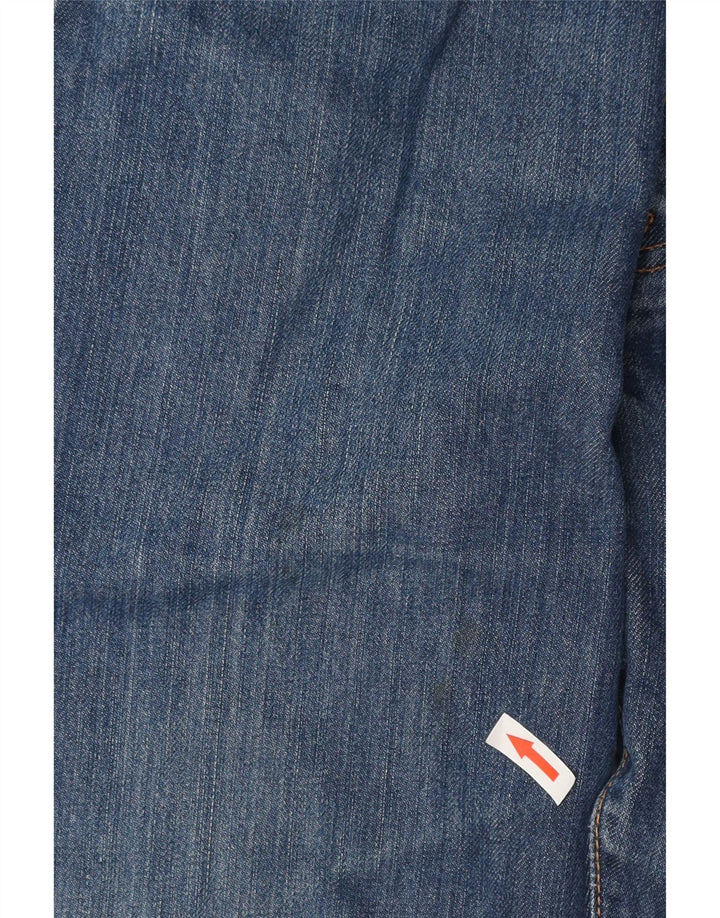 Levi's Mens 501 Straight Jeans W34 L30 Navy Blue Cotton