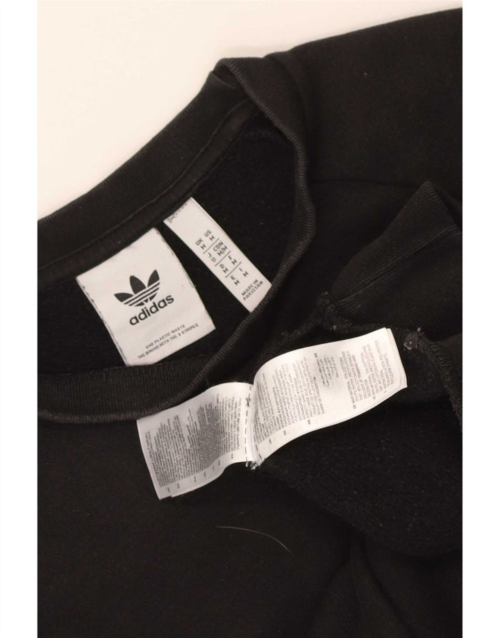 Adidas Mens Sweatshirt Jumper Medium Black Cotton
