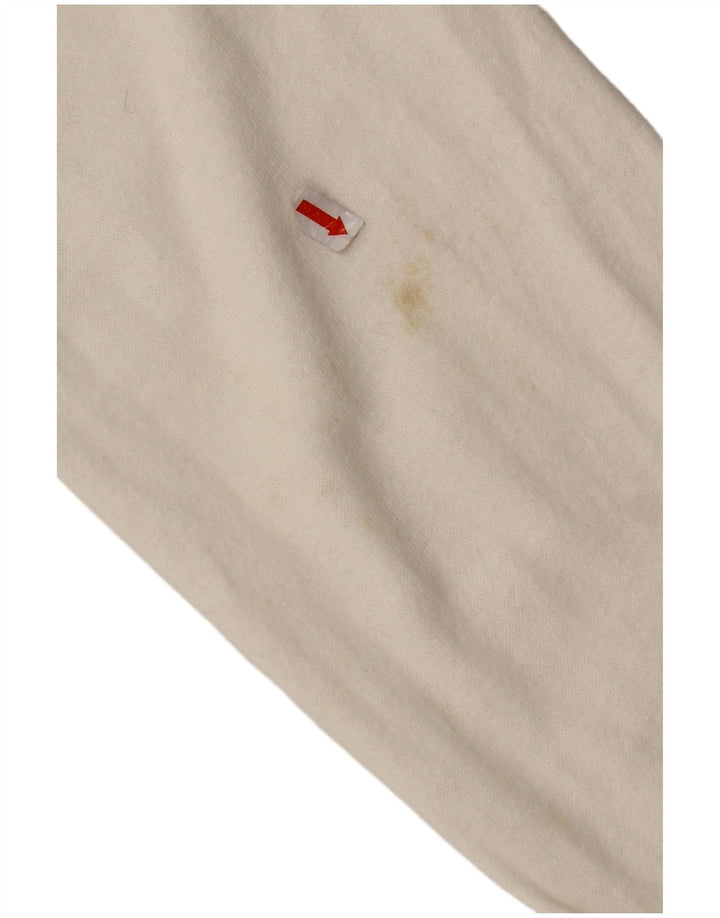 U.S. POLO ASSN. Mens USA Graphic Cardigan Sweater 2XL White Cotton