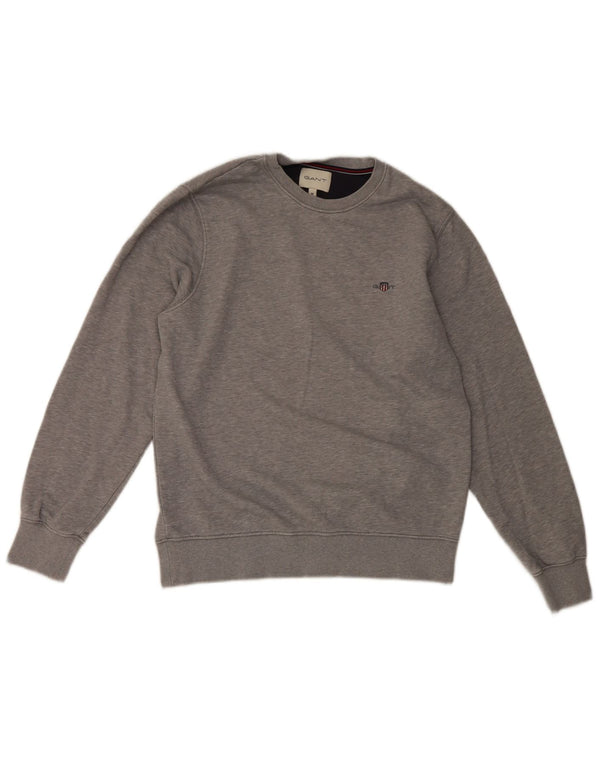 Gant Mens Sweatshirt Jumper Medium Grey Cotton