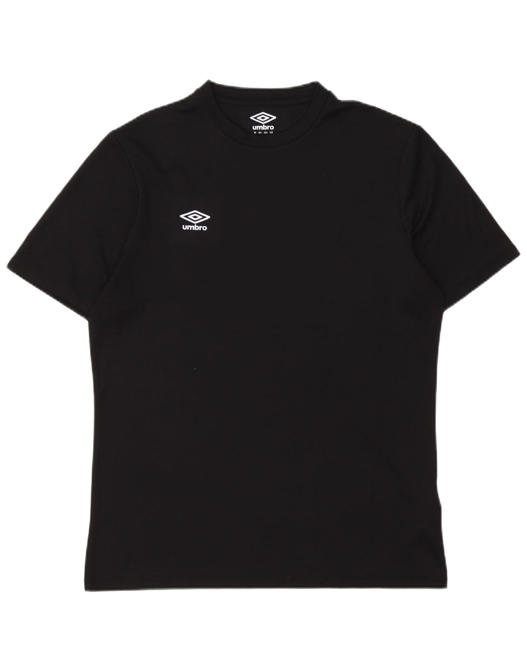Umbro Mens T-Shirt Top Medium Black Polyester