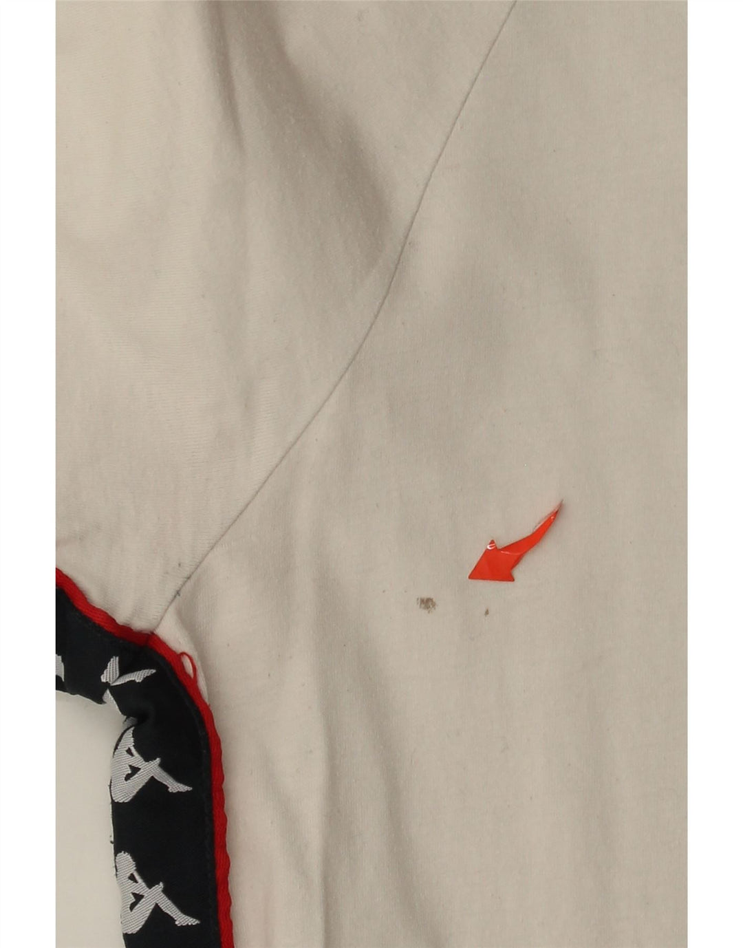 Kappa Mens Graphic T-Shirt Top Small Off White Cotton