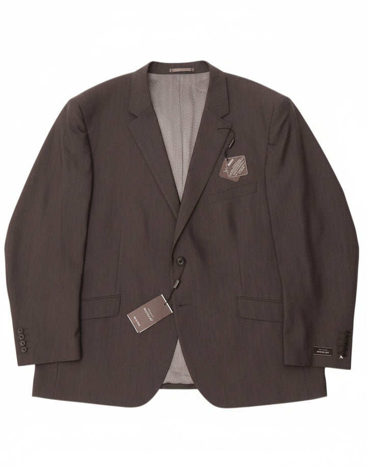 DOUGLAS Mens 2 Button Blazer Jacket EU 52 XL Grey Wool